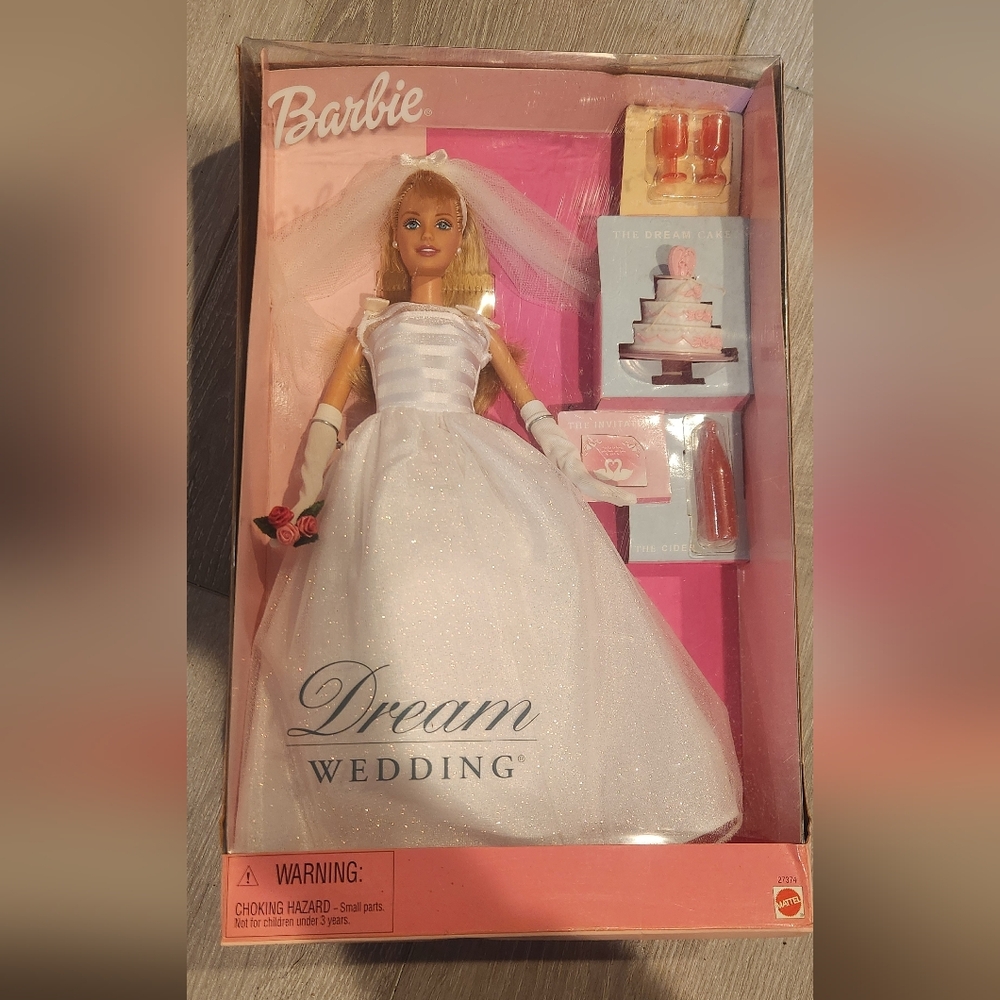 Mattel Dream Wedding Barbie Doll - White and Pink